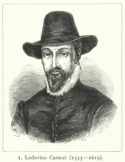 Lodovico Carracci，意大利巴洛克艺术家（雕刻）。 作者 德国学校