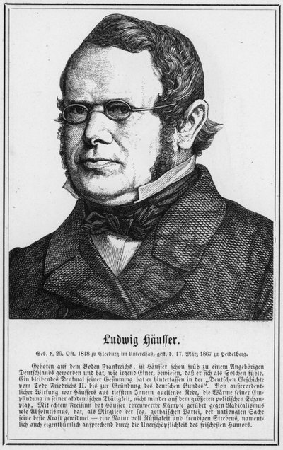 路德维希·豪瑟 (Ludwig Hausser) (雕刻) 作者 德国学校