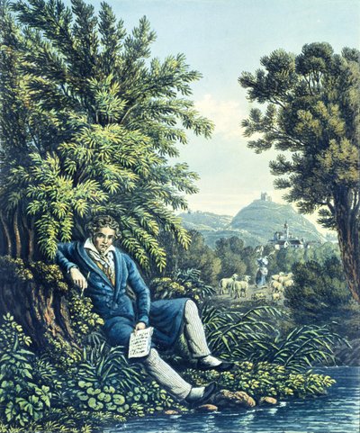 Ludwig van Beethoven河边 作者 德国学校