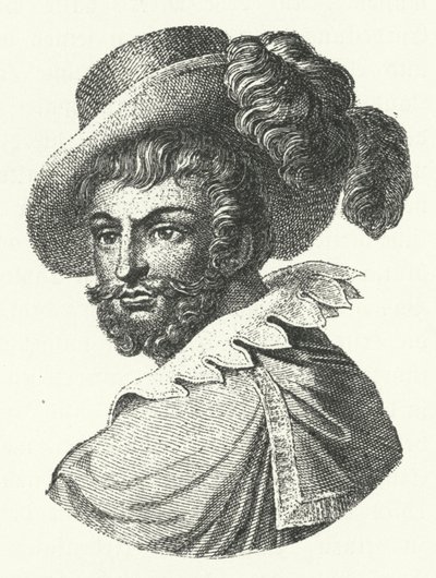 Luis de Camoes，葡萄牙诗人（版画） 作者 德国学校
