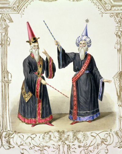 1836年在柏林狂欢节的魔术师 作者 德国学校