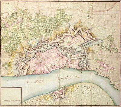 杜塞尔多夫地图，1736年 作者 德国学校