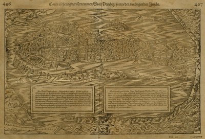 威尼斯地图，塞巴斯蒂安·明斯特（1488-1552），出版于巴塞尔，1560年 作者 德国学校