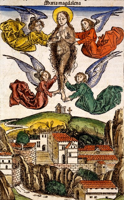 来自Liber Chronicarum的Maria Magdelena，Hartmann Schedel，1493年 作者 德国学校