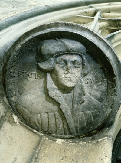 马丁路德57岁与Luthers Rose，C16th（救济） 作者 德国学校