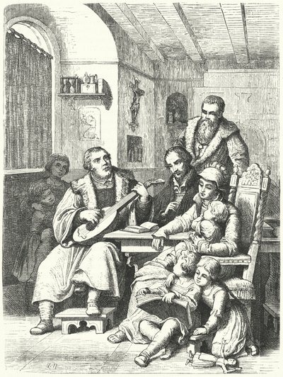 Martin Luther at home with his family 作者 德国学校