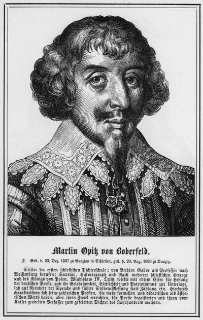 Martin Opik von Boberfeld (engraving) 作者 德国学校