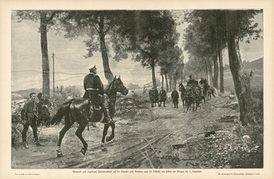 1870年9月2日斯坦 - 普鲁士战争轿车战役后的俾斯麦和拿破仑三世会议 作者 German School