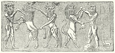 Enkidu和Gilgamesh会面 作者 德国学校