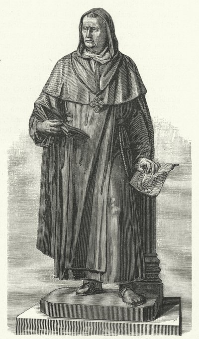Monument to the German Saint Albertus Magnus at his birthplace of Lauingen, Bavaria (engraving) 作者 德国学校