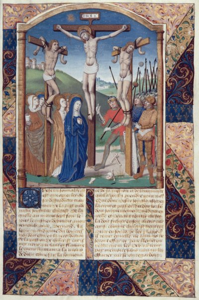 来自Vita Christi的Hunter 36 Crucifixion女士，萨克森的Ludolf，c.1300-7778 作者 德国学校
