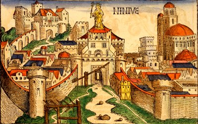 Nineveh，来自Liber Chronicarum，Hartmann Schedel，1493 作者 德国学校