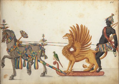 选美雪橇游行，c.1640 作者 德国学校