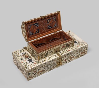 彩绘象牙婚姻棺材，1600-99年 作者 德国学校