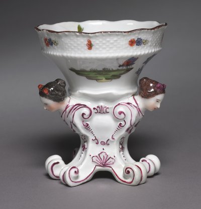 Sulkowsky服务处的一对盐，制造商，德国迈森瓷器厂，1735-1756年 作者 德国学校