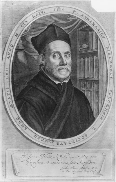 德国学者Athanasius Kircher的肖像，62岁 作者 德国学校