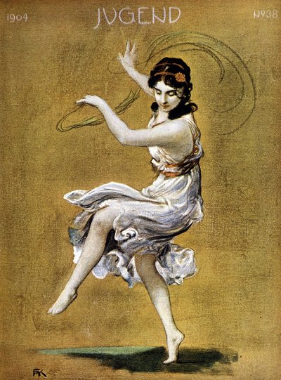 Isadora Duncan 舞蹈的肖像（爱尔兰裔美国舞者） 作者 德国学校