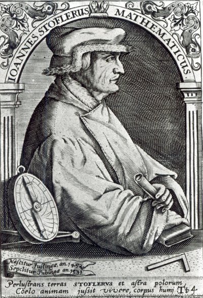 Johannes Stoffler的肖像 作者 德国学校