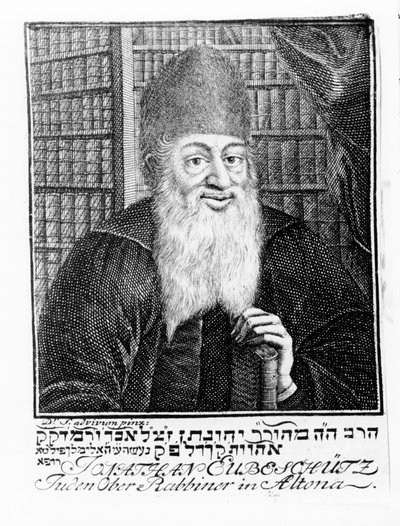 乔纳森Eubeschutz，阿尔托纳首席拉比的肖像 作者 德国学校