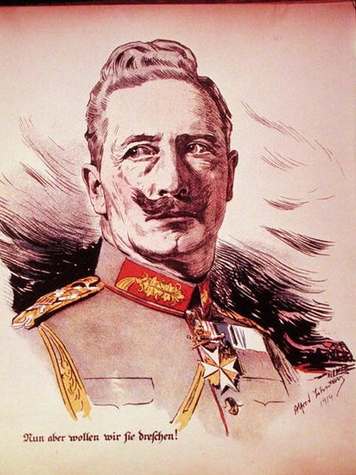 德皇威廉二世(1859-1941)肖像 1914年(彩色平印) 作者 德国学校