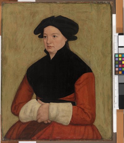 一个女人的肖像，1578年 作者 German School
