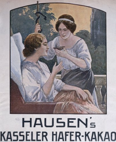 海报广告巧克力来自卡塞尔，1908年 作者 German School