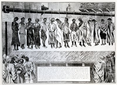 1912年，来自意大利入侵的的黎波里公民的公开处决，来自Simplicissimus杂志，1912年 作者 德国学校