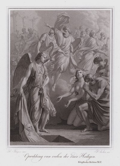 Resurrection of the ancient saints (engraving) 作者 德国学校