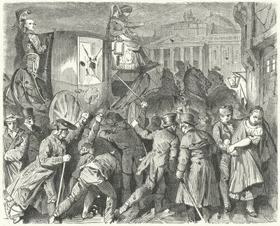 1830年9月6日，不伦瑞克人民对查尔斯二世公爵的叛乱 作者 德国学校
