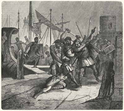 罗马领事Lucius Cornelius Cinna在公元前84年的一场兵变中被自己的士兵杀害 作者 德国学校