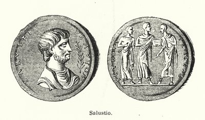Sallust，罗马历史学家和政治家（石版画） 作者 德国学校