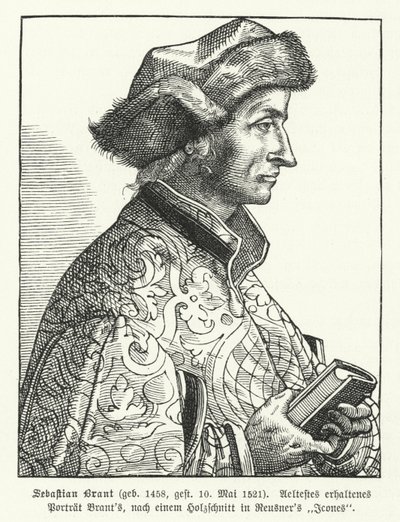 Sebastian Brant, German Renaissance humanist and satirist (engraving) 作者 德国学校