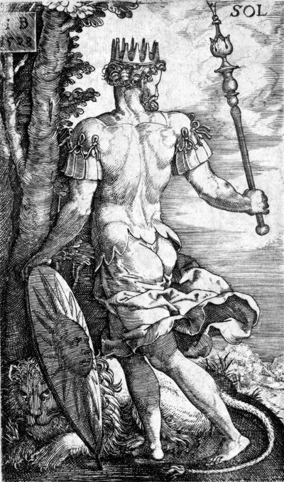 Sol，由Georg Pencz，1529年印刷 作者 德国学校