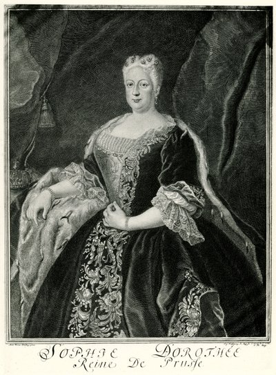 苏菲-多萝西，普鲁士女王（1687-1757）（照片）。 作者 德国学校