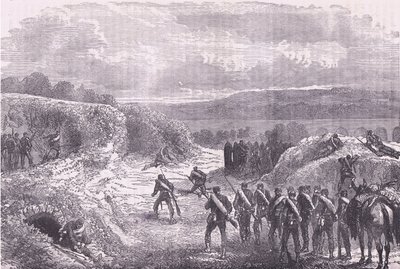 Sortie from Paris，Cassells 法德战争史，Cassell and Company Limited 出版，约 1890 年（石版画） 作者 德国学校