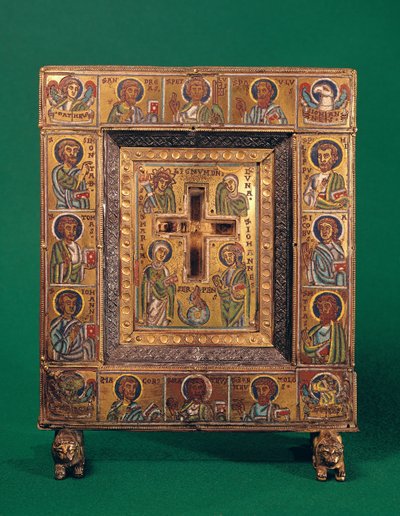 Staurotheque，莱茵学校（champleve enamel） 作者 德国学校