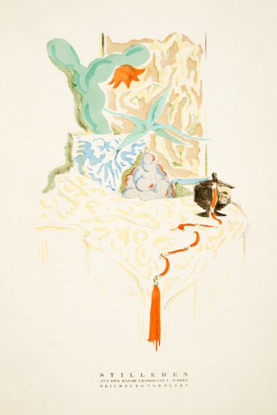 斯蒂尔本，来自《弗里德曼-U-韦伯的房子》，来自《Styl》，1922年出版（宝色版）。 作者 德国学校