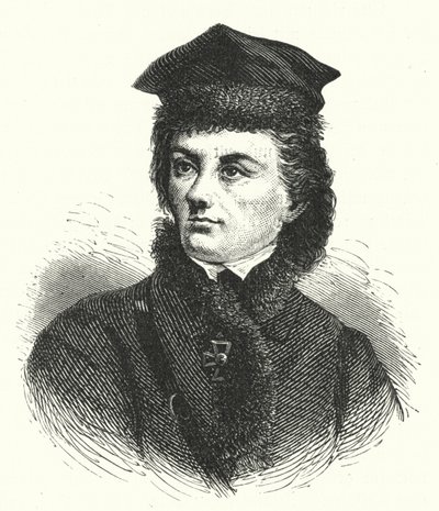 Tadeusz Kosciuszko，波兰立陶宛将军，领导起义反对俄罗斯和普鲁士统治（雕刻） 作者 德国学校