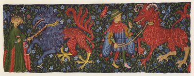 描绘神话生物的挂毯 作者 德国学校