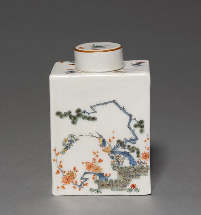 茶叶罐，德国迈森瓷器厂制造商，约1735年 作者 德国学校