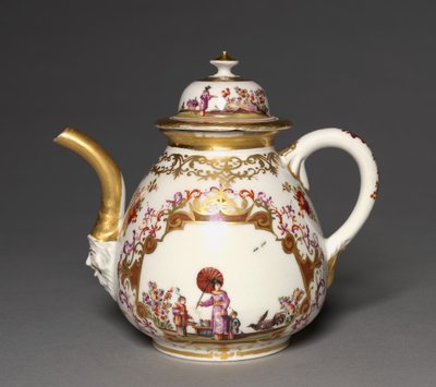迈森瓷器厂的茶壶，约1723-24年 作者 德国学校