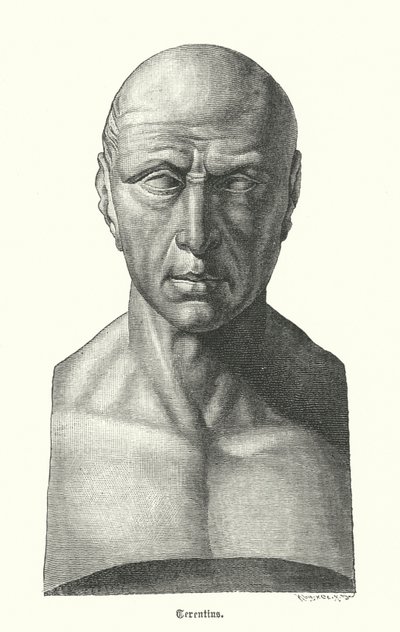 特伦斯，罗马剧作家（版画） 作者 德国学校