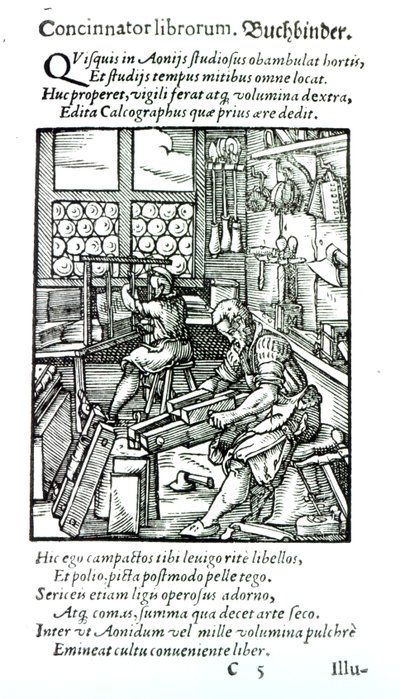 Bookbinder，由Hartman Schopper出版 作者 德国学校