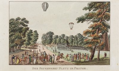 烟花广场，普拉特，c.1802 作者 德国学校