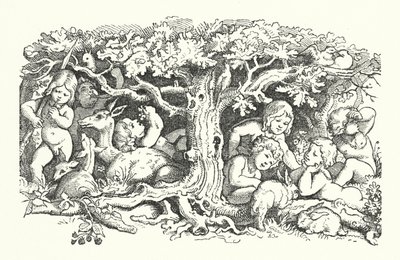 七只天鹅（版画） 作者 德国学校