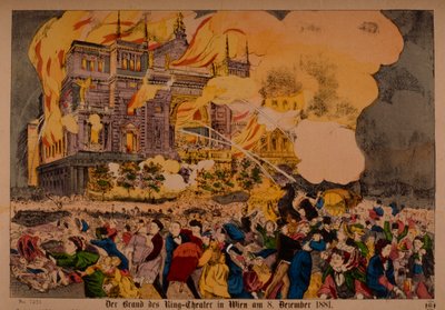 1881年12月8日，1881年维也纳的环形剧院大火 作者 德国学校