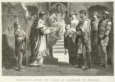 Thedosius将他的侄女与Stilicho结婚 作者 德国学校