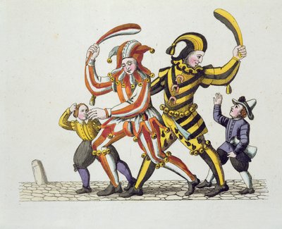 1831年，纽伦堡古老的海关和游戏和歌曲实践中的两个与儿童一起玩耍的捣蛋鬼 作者 德国学校