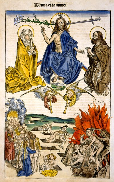 来自Liber Chronicarum的Ultima etas Mundi（The Last Judgment），来自Hartmann Schedel，1493 作者 德国学校