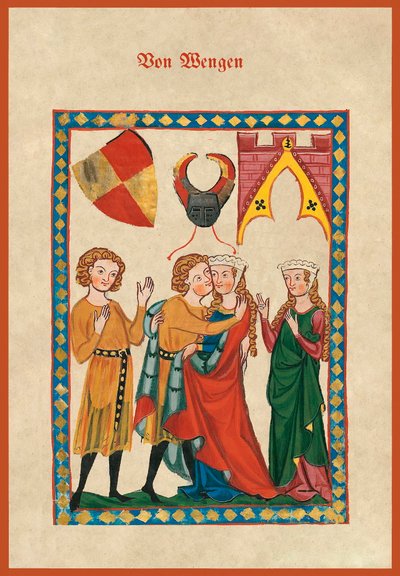 Von Wengen，来自Codex Manesse的f.300r副本 作者 德国学校